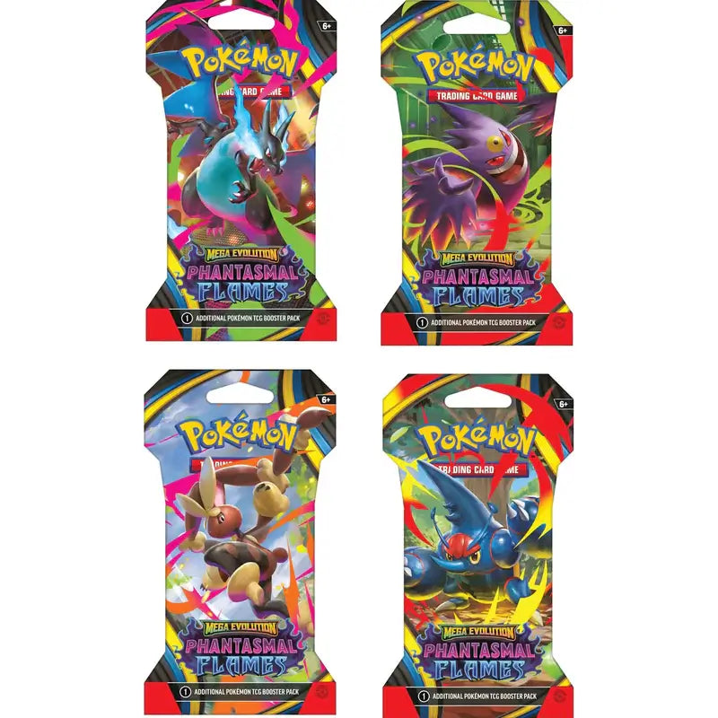 Pokémon TCG Mega Evolution Phantasmal Flames Sleeved Booster Pack